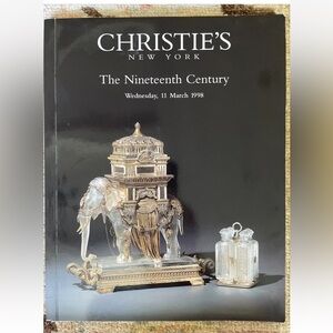 Christie’s New York The Nineteenth Century Auction Catalog 1998 Catalog coffee